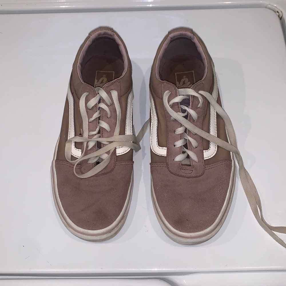 Light pink old school vans